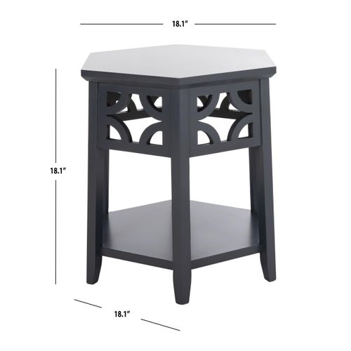 Table D'appoint Manilla Gris Bois Bayur 46 X 46 X 46 Cm