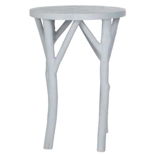 Table D'appoint Vara Gris Bois Bayur 46 X 46 X 64 Cm