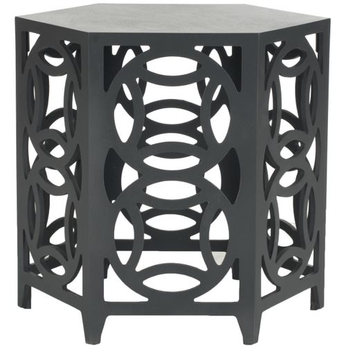 Table D'appoint Delores Gris Bois De Bayur 58 X 58 X 56 Cm