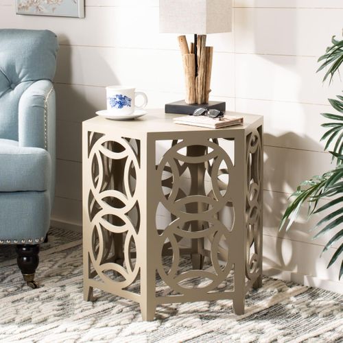 Table D'appoint Delores Neutre Bois De Bayur 58 X 58 X 56 Cm