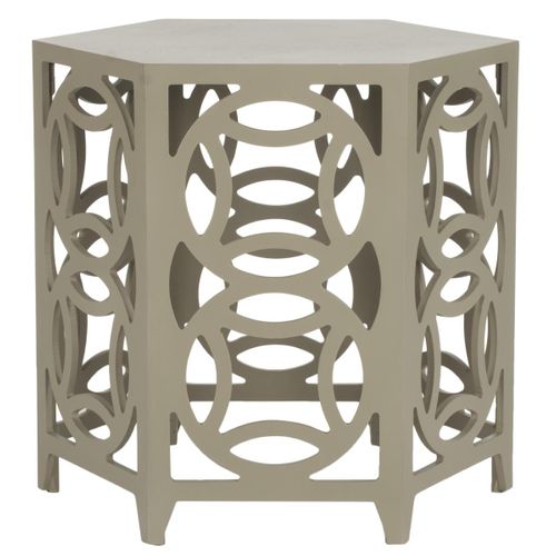 Table D'appoint Delores Neutre Bois De Bayur 58 X 58 X 56 Cm