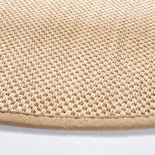 Tapis Natural Fiber 183 X 183 Cm Fibre Naturelle Cinzia Maize / Linen