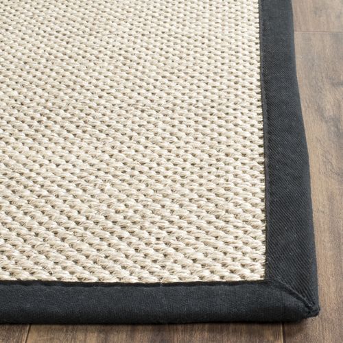 Tapis Natural Fiber 152 X 244 Cm Fibre Naturelle Cass Marble / Black