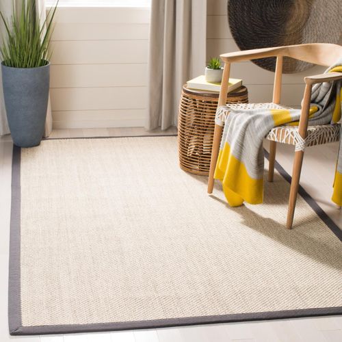 Tapis Natural Fiber 76 X 305 Cm Fibre Naturelle Cass Gris Foncé