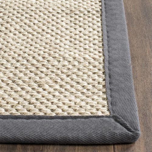 Tapis Natural Fiber 274 X 366 Cm Fibre Naturelle Cass Gris Foncé
