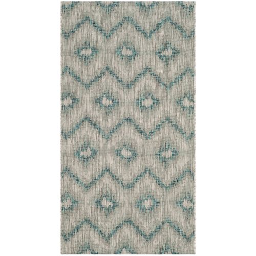 Tapis Cour 79 X 152 Cm Contemporain Thais Bleu