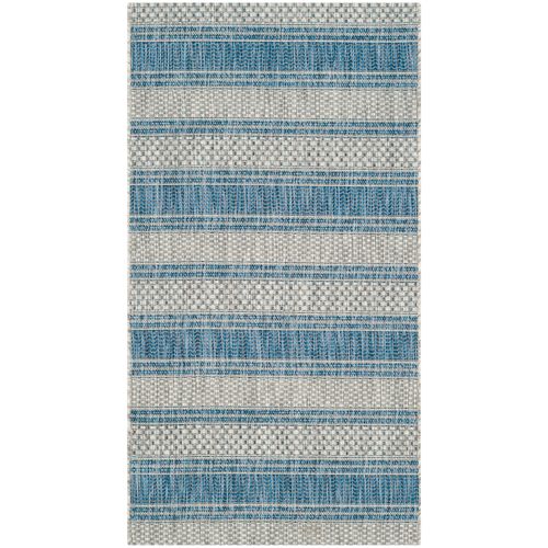 Tapis Cour 79 X 152 Cm Contemporain Odessa Bleu