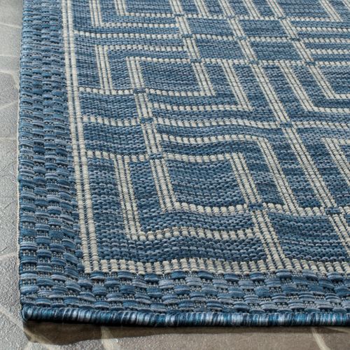 Tapis Cour 160 X 231 Cm Contemporain Nantucket Bleu