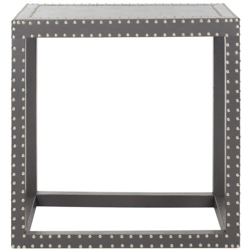 Table D'appoint Verena Gris Bois Embouti 60 X 40 X 60 Cm