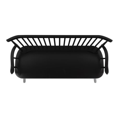 Banc Addison Noir Bois D'hevea 122 X 57 X 91 Cm