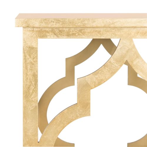 Table D'appoint Velda Or Bois Embouti 48 X 48 X 58 Cm