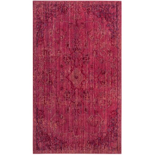 Tapis Valence 91 X 152 Cm Artisanat Inspiré Haven Rouge