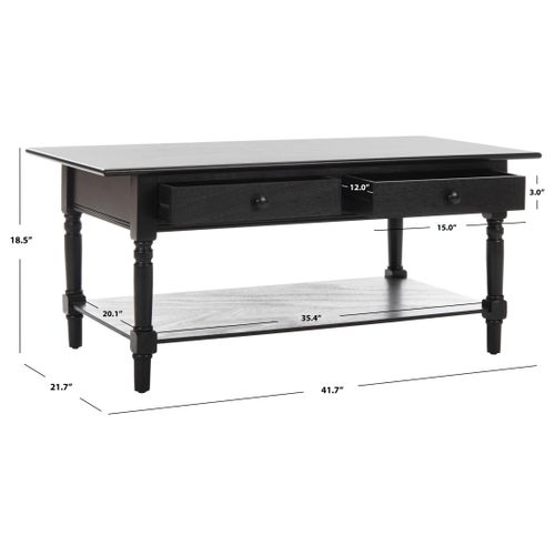 Tables Basses Marybelle Noir Bois De Pin 106 X 55 X 47 Cm