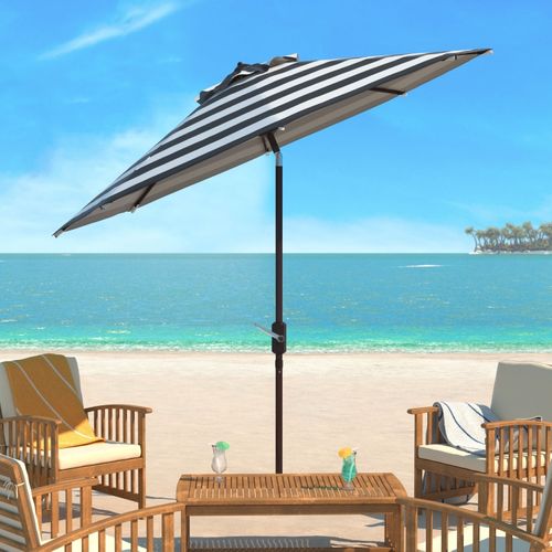 Parasol Littoral Iris Noir/blanc Metal 255 X 255 X 250
