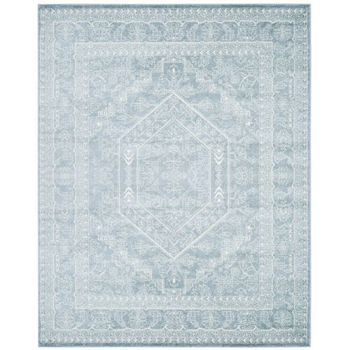 Tapis Adirondack 235 X 305 Cm Médaillon Arianwen Ardoise / Ivoire