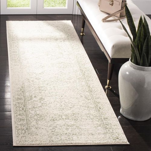 Tapis Adirondack 76 X 244 Cm Vintage Patiné Lucinda Ivoire / Sauge
