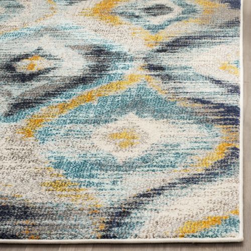 Tapis Monaco 235 X 335 Cm Bohème Chic Vistoso Bleu