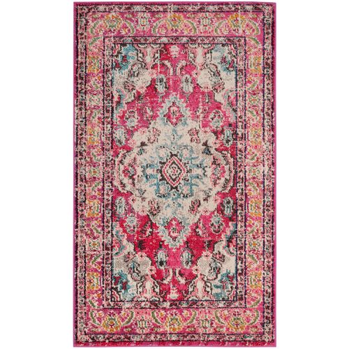 Tapis Monaco 122 X 170 Cm Bohème Chic Milà Rose