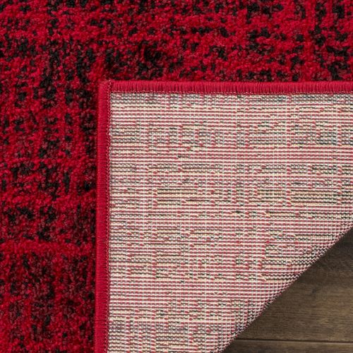 Tapis Rond Adirondack 122 X 122 Cm Contemporain Ina Rouge