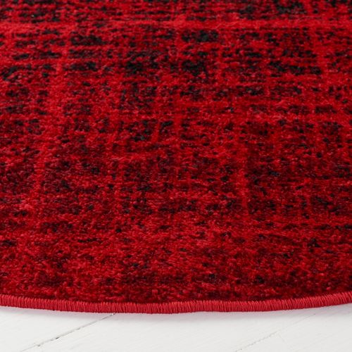 Tapis Rond Adirondack 122 X 122 Cm Contemporain Ina Rouge