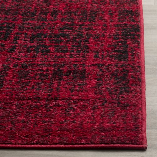 Tapis Rond Adirondack 122 X 122 Cm Contemporain Ina Rouge
