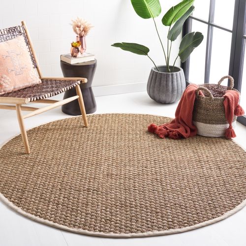 Tapis Natural Fiber 122 X 122 Cm Fibre Naturelle Roselyn Naturel / Ivoire
