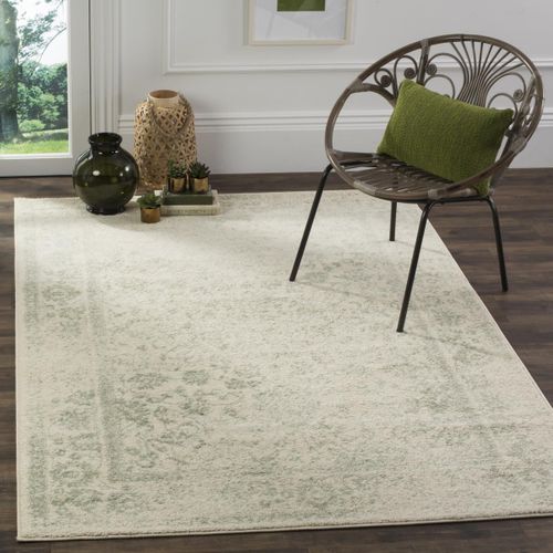 Tapis Adirondack 76 X 305 Cm Vintage Patiné Lucinda Ivoire / Sauge