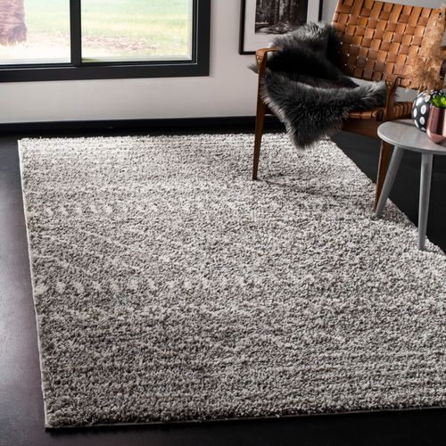 Tapis Arizona à Poils Longs 155 X 229 Cm Shag Flint Marron