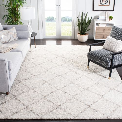 Tapis Arizona à Poils Longs 201 X 279 Cm Shag Farleigh Beige
