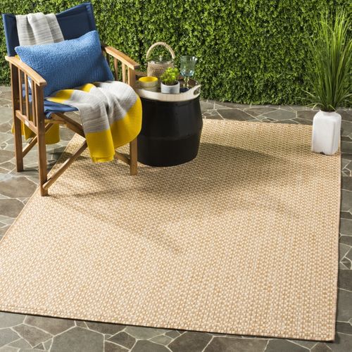 Tapis Courtyard 201 X 290 Cm Géométrique Philomena Naturel / Crème