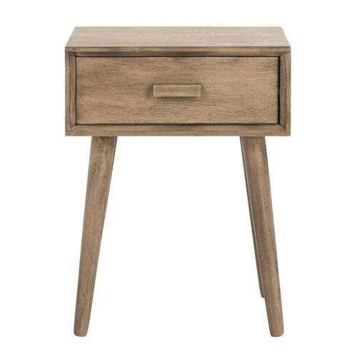 Table D'appoint Lyle Marron Bois De Pin 40 X 30 X 53 Cm