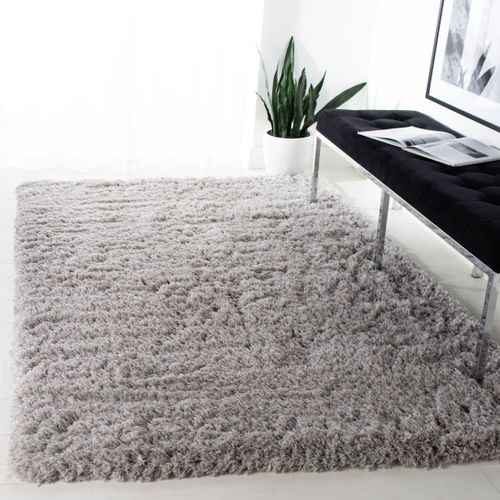 Tapis Polar Shag 122 X 183 Cm Shag Bibi Argent