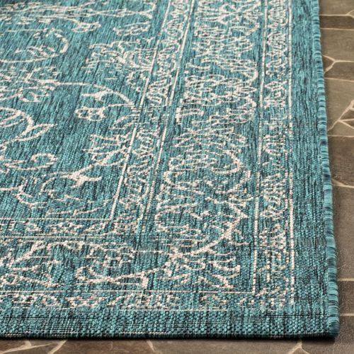 Tapis Courtyard 160 X 231 Cm Géométrique Rosalie Turquoise