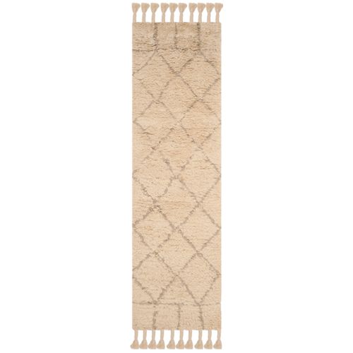 Tapis Casablanca 69 X 244 Cm Marocain Abigail Gris