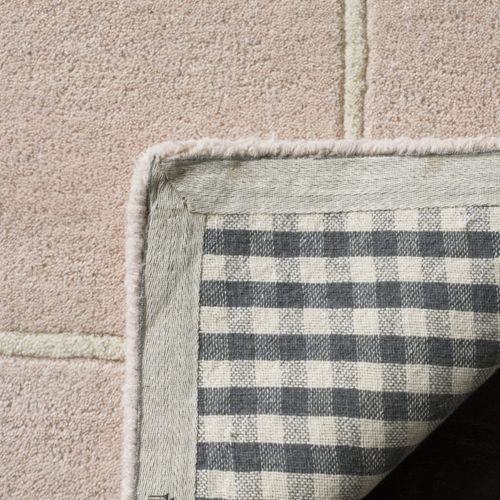 Tapis Bella 122 X 183 Cm Bordure En Pointilles Galilea Rose Pâle / Ivoire