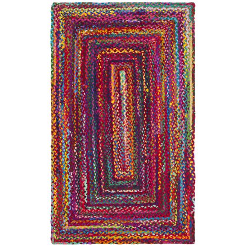 Tapis Braided 61 X 91 Cm Boheme Greer Rouge / Multi
