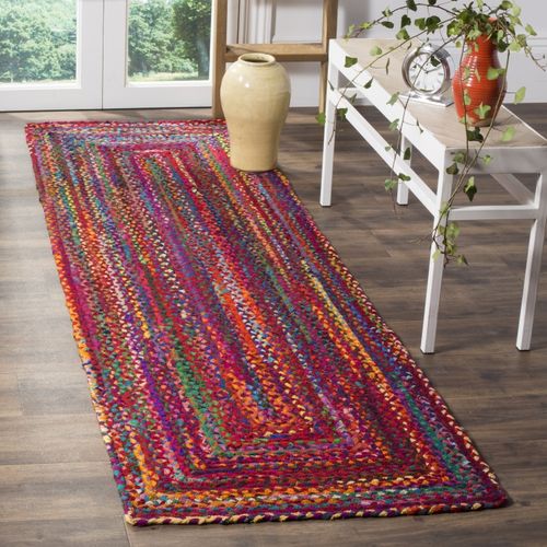 Tapis Braided 76 X 122 Cm Boheme Greer Rouge / Multi
