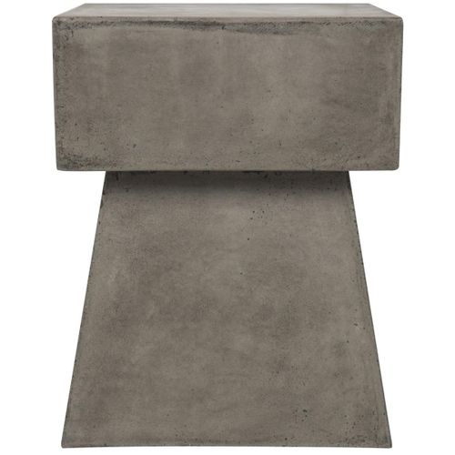 Table En Ciment Lorrayne Gris Beton 89 X 89 X 46 Cm
