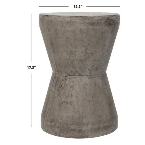 Table En Ciment Janell Gris Beton 31 X 31 X 44 Cm
