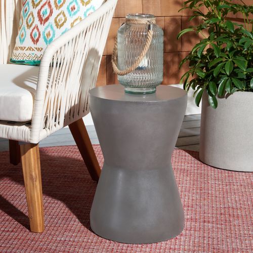 Table En Ciment Janell Gris Beton 31 X 31 X 44 Cm