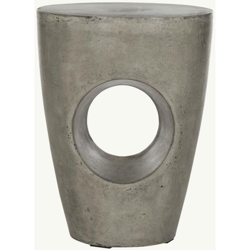 Table En Ciment Willodean Gris Beton 36 X 36 X 45 Cm