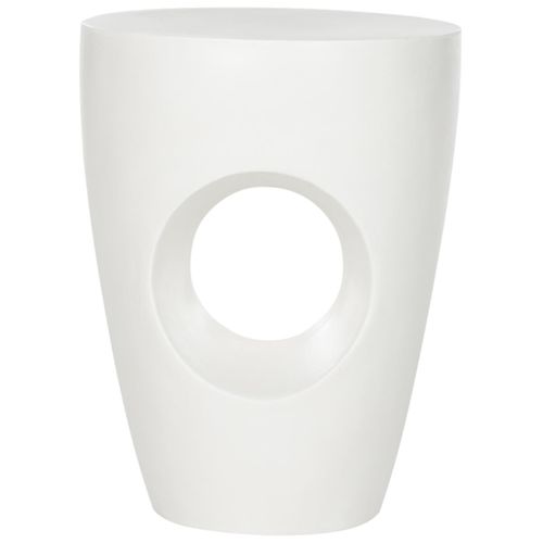 Table En Ciment Willodean Ivoire Beton 36 X 36 X 45 Cm