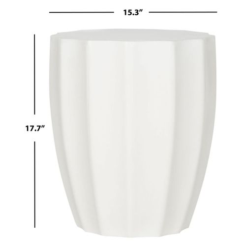 Table En Ciment Charleen Ivoire Beton 39 X 39 X 45 Cm