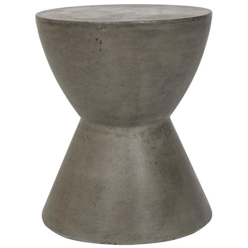 Table En Ciment Coleen Gris Beton 38 X 38 X 45 Cm