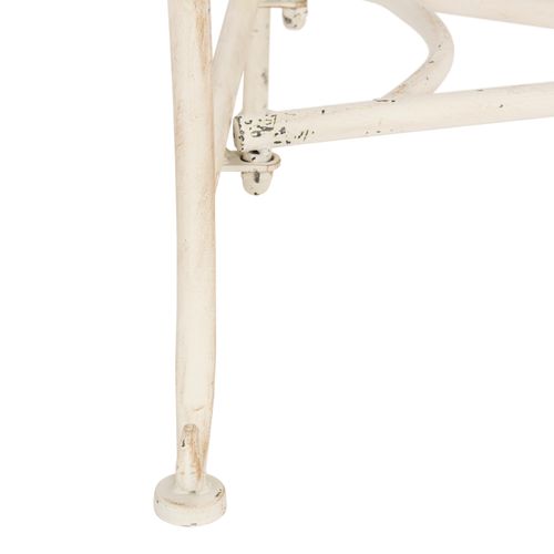 Banc Abner Blanc Le Fer 50 X 100 X 100 Cm