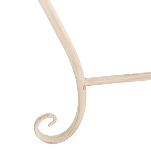 Banc Abia Blanc Le Fer 60 X 125 X 80 Cm