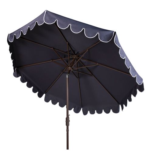 Parasol Dorinda Marine/blanc Metal 256 X 256 X 251 Cm