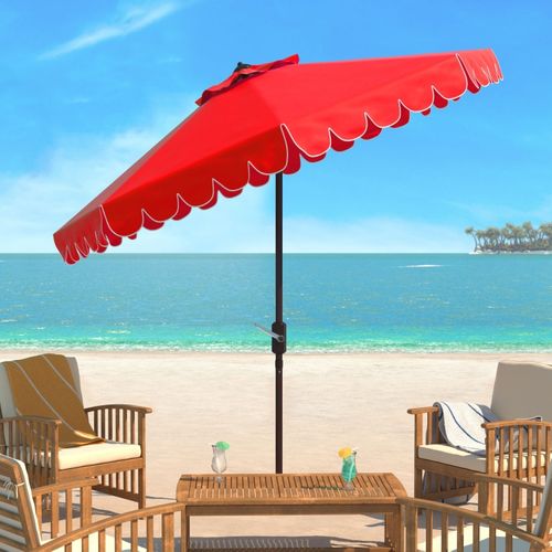 Parasol Littoral Dorinda Rouge Metal 255 X 255 X 250
