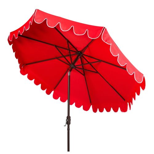 Parasol Littoral Dorinda Rouge Metal 255 X 255 X 250