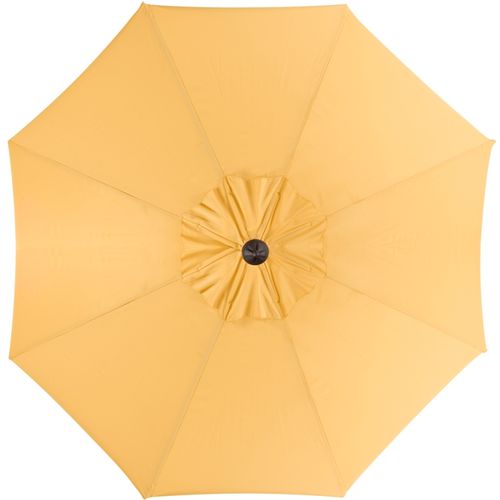 Parasol Dorinda Jaune Métal Open: 256 X 256 X 251 Close: 15 X 15 X 251